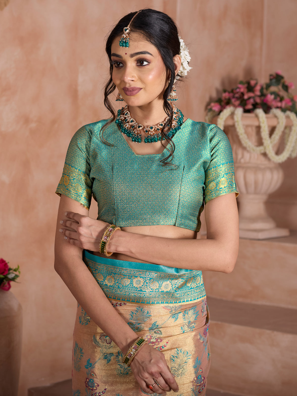 Blue Art Silk Saree for Women – Elegant Traditional Ethnic Wear