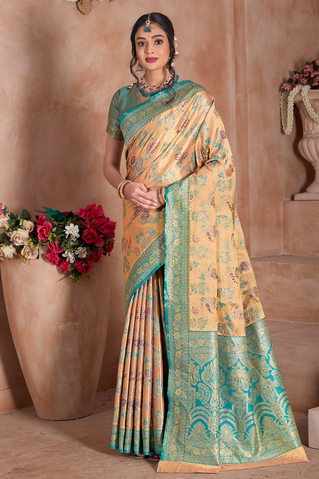 Rama Art Silk Saree for Women – Elegant Traditional Ethnic Wear