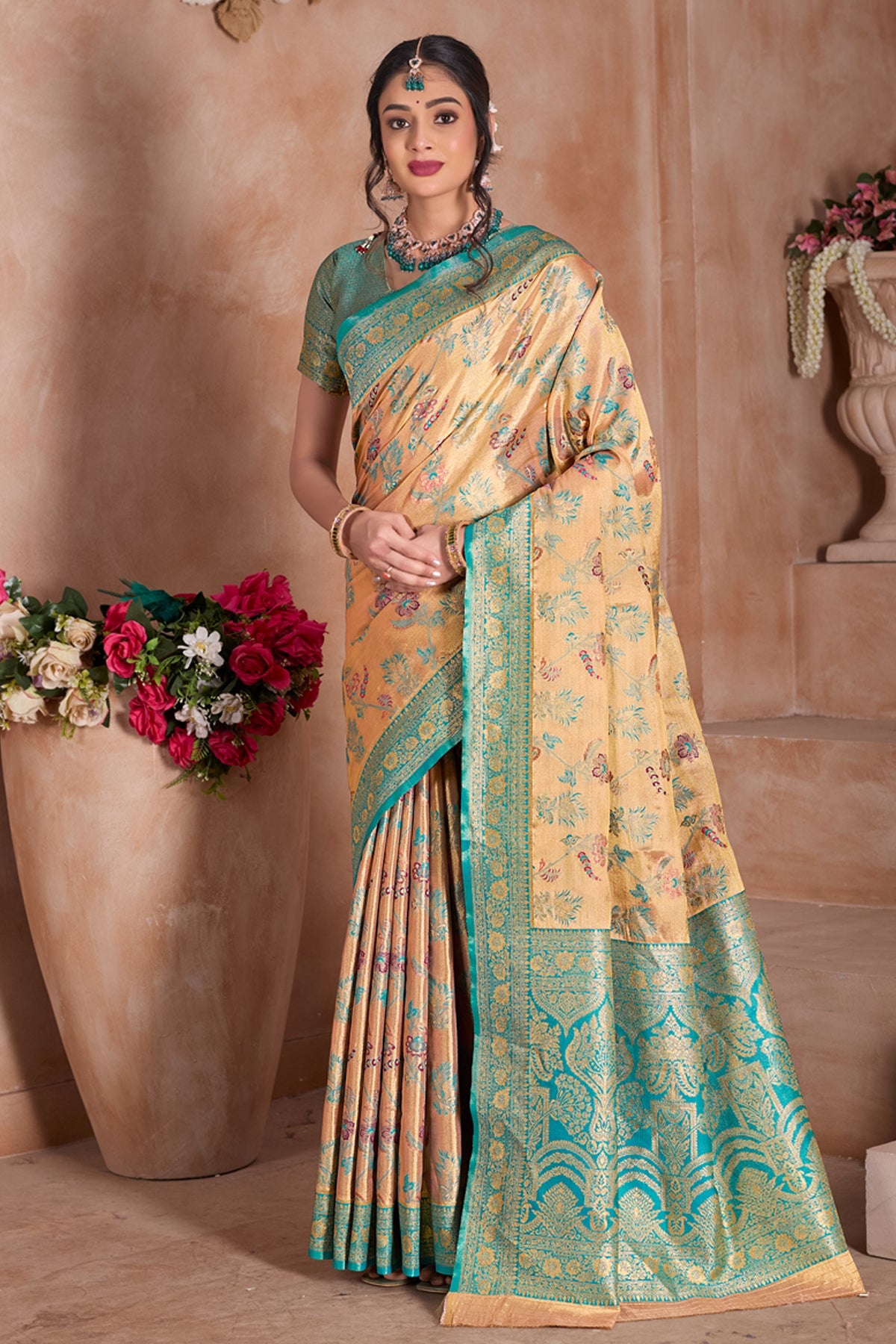 Rama Art Silk Saree for Women – Elegant Traditional Ethnic Wear