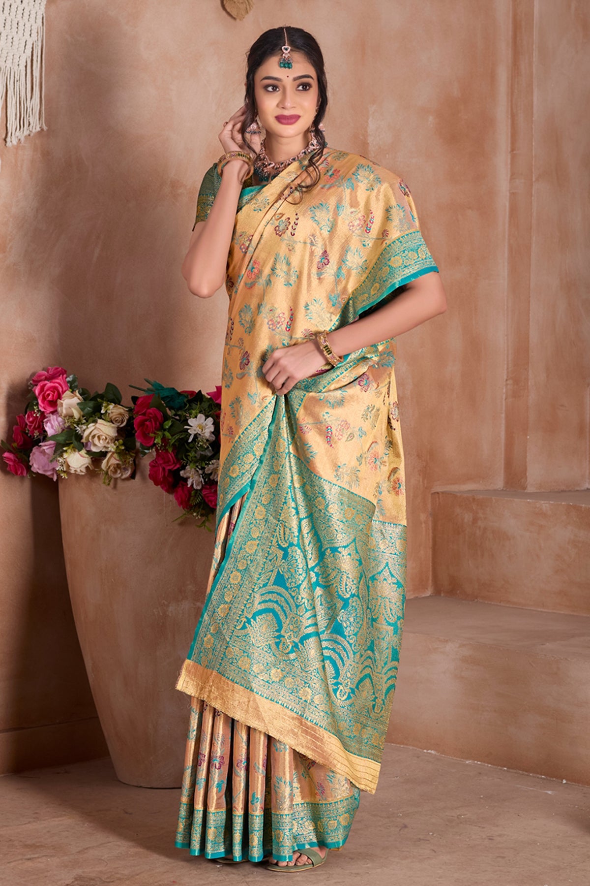 Rama Art Silk Saree for Women – Elegant Traditional Ethnic Wear