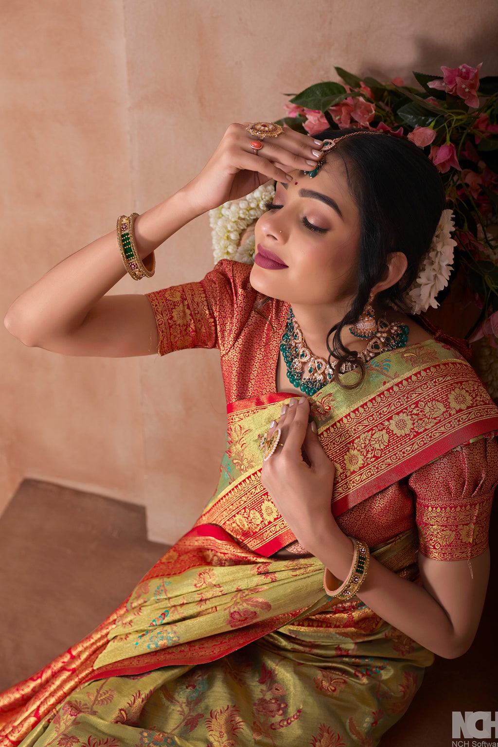 Red Art Silk Saree for Women – Elegant Traditional Ethnic Wear