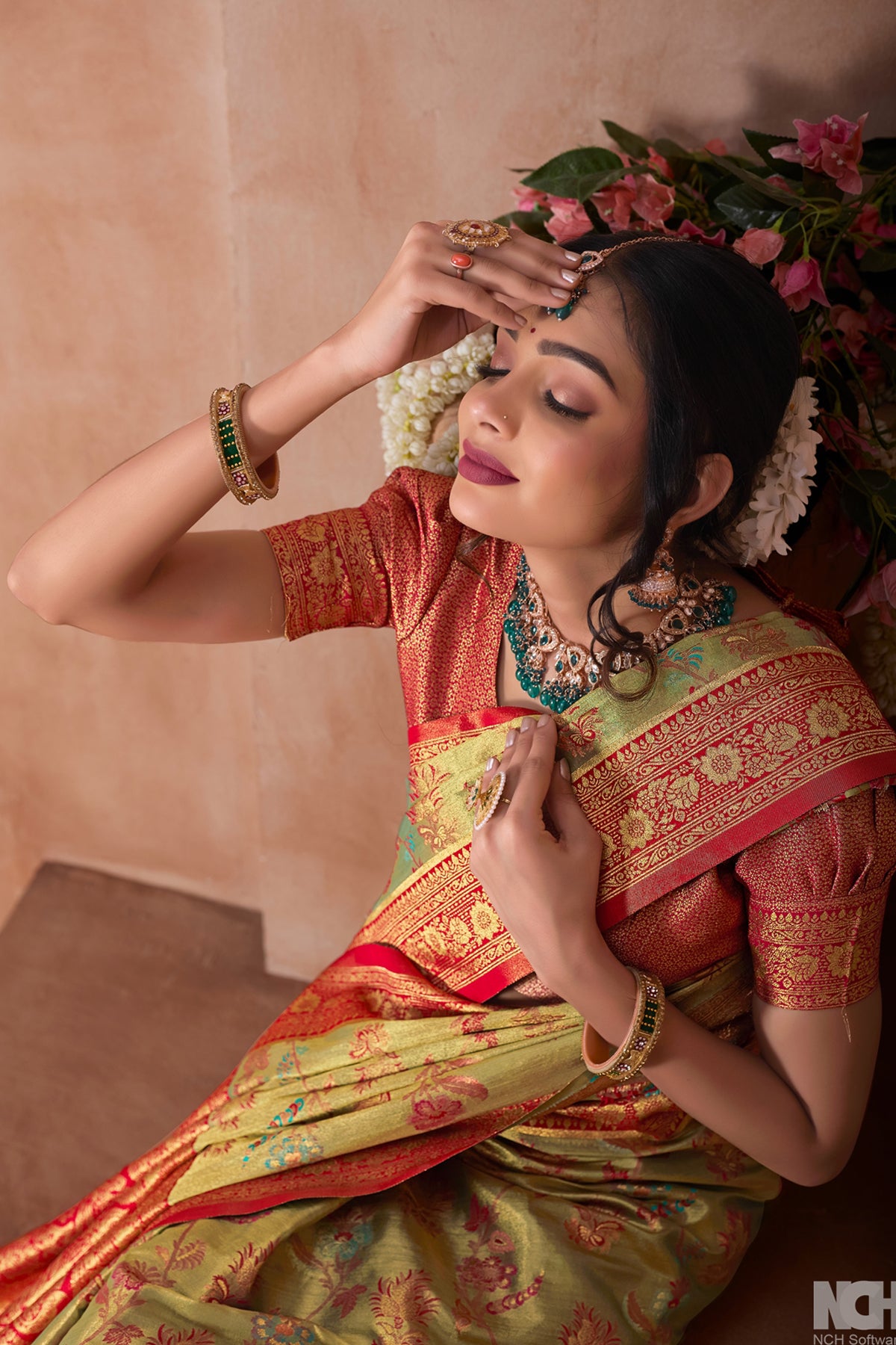 Red Art Silk Saree for Women – Elegant Traditional Ethnic Wear