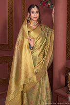 Mahendi Art Silk Saree for Women – Elegant Ethnic Wear