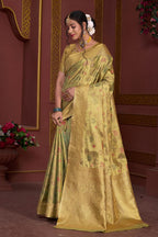 Mahendi Art Silk Saree for Women – Elegant Ethnic Wear