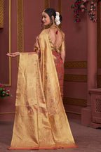 Orange Art Silk Saree for Women – Elegant Ethnic Wear