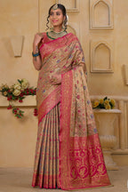 Pink Art Silk Saree for Women – Elegant Traditional Ethnic Wear