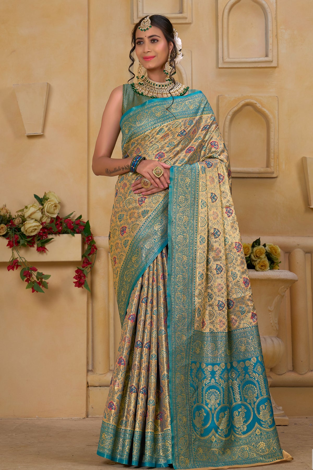 Rama Art Silk Saree for Women – Elegant Traditional Ethnic Wear