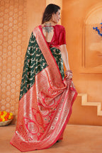 Green Silk Saree for Women – Elegant Traditional Ethnic Wear