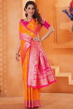 Mustard Silk Saree for Women – Elegant Traditional Ethnic Wear