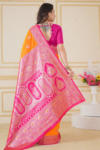 Mustard Banarasi Saree for Women – Traditional & Elegant Ethnic Wear