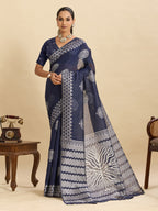 Soft Silk Saree for Women Floral Saree Rich Pallu Base Weaving Traditional Wedding Saree with Unstitched Blouse Piece