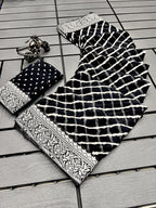 Stylish Bandhani Printed Black Saree for Daily and Party Wear