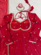 Premium Elegance Anarkali Fendy silk Thread with Sequnce Work