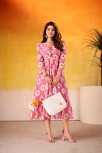 Soft, flowy & fabulously floral – this Pink frock is all you need to brighten your wardrobe!