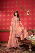 Women's Georgette Heavy Embroidery Work Semi Stitch Dress Material.