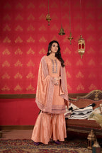Women's Georgette Heavy Embroidery Work Semi Stitch Dress Material.