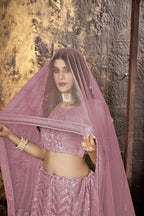 Malty Heavy Net With Designer Embroidery Work Semi Stitch Lehenga Choli